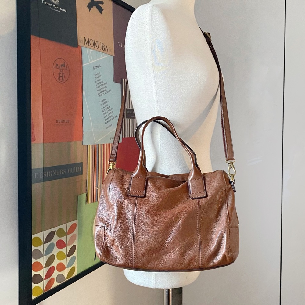 Fossil leather bag